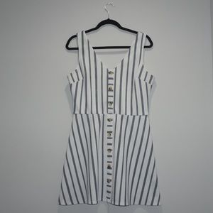 Stripe skater dress